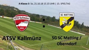 Spieltag 15: ATSV Kallmünz vs SG SC Matting/TV Oberndorf II @ Martin-Würdinger-Gedächtnisanlage