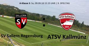 Spieltag 9: SV Sallern Regensburg vs ATSV Kallmünz @ Sportgelände Sallern, Platz 1  
